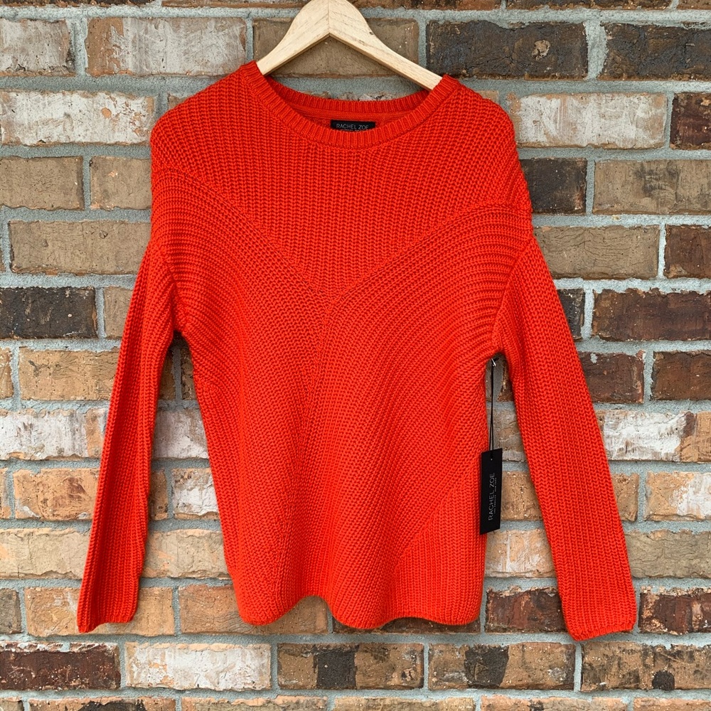 RACHAEL ZOE Chunky Knit Drop Shoulder Sweater